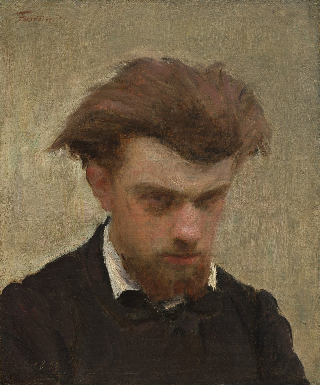 Selbstporträt, 1861 von Ignace Henri Jean Fantin Latour