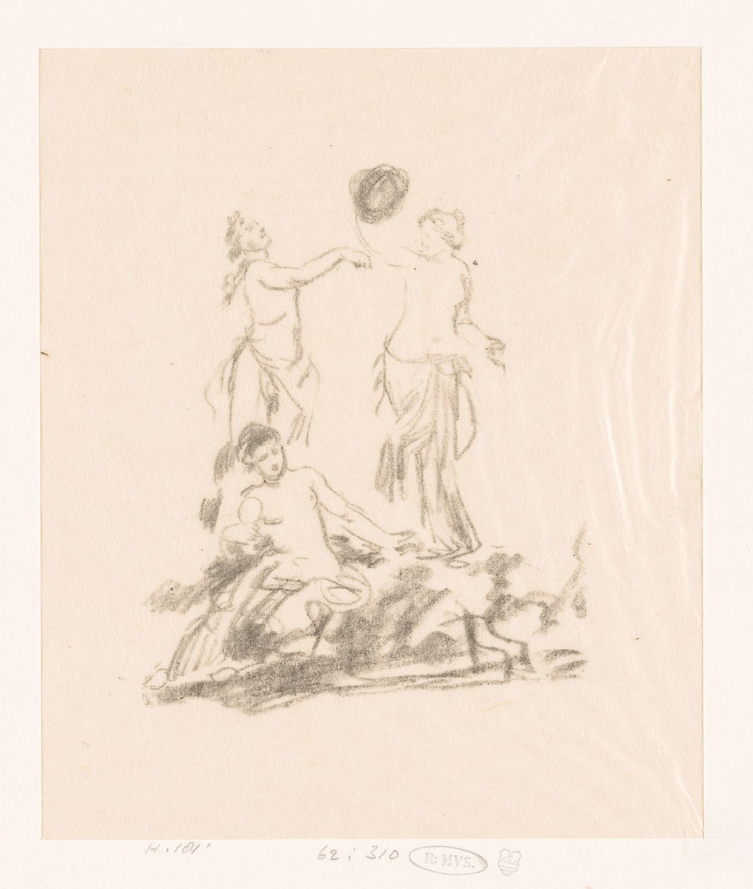 Studie von drei tanzenden Frauen von Ignace Henri Jean Fantin Latour