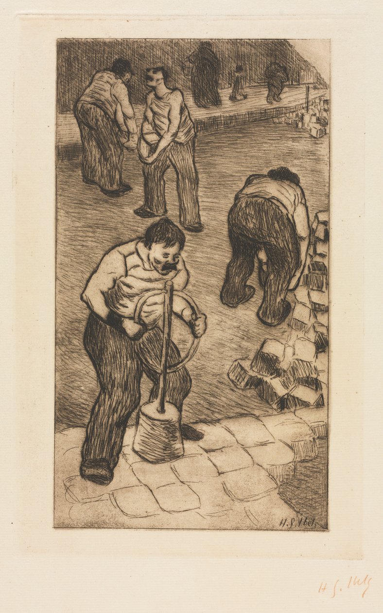 Die Straßenpflasterer von Henri Gabriel Ibels