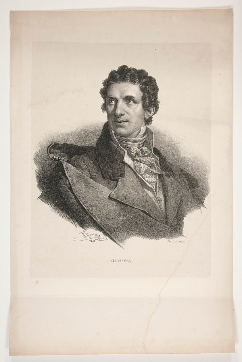 Porträt von Antonio Canova von Henri Grevedon