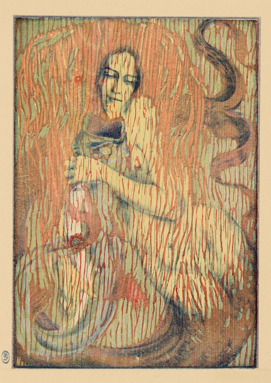 Verspielte Meerjungfrau, 1897 von Henri Heran