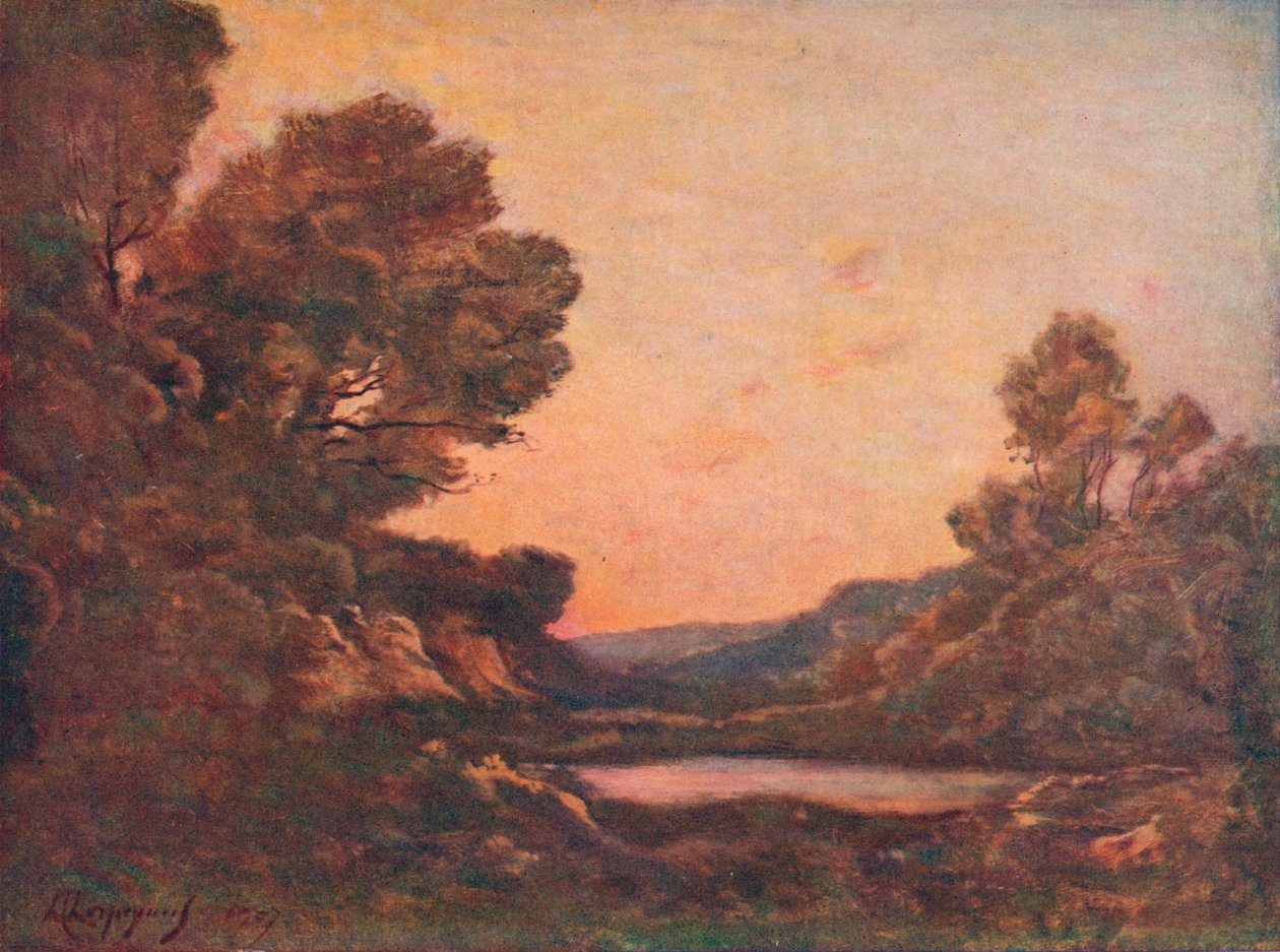 Sonnenuntergang, 1907 von Henri Joseph Harpignies