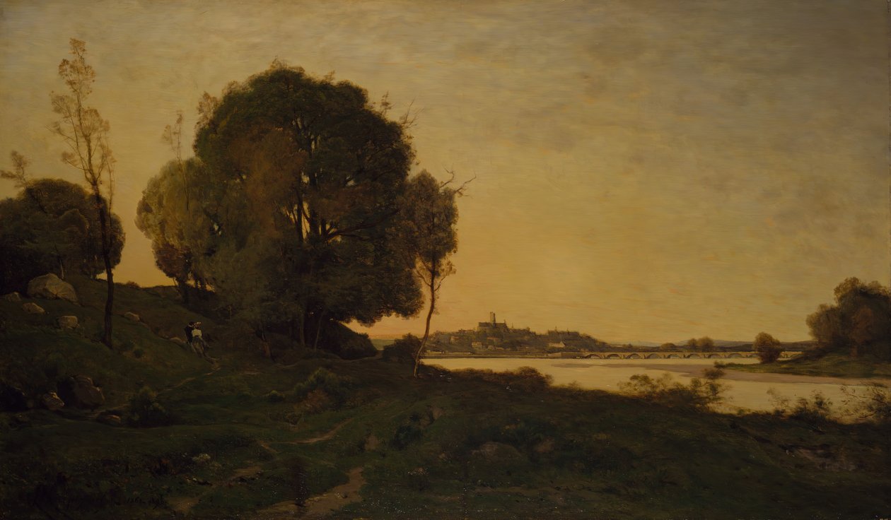 Die Brücke von Nevers, 1861-1893 von Henri Joseph Harpignies