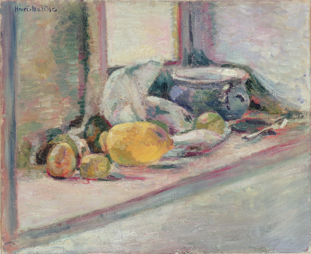 Blauer Topf und Zitrone von Henri Matisse