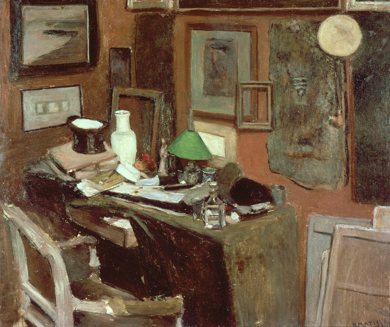 Innenraum mit einem Zylinderhut von Henri Matisse