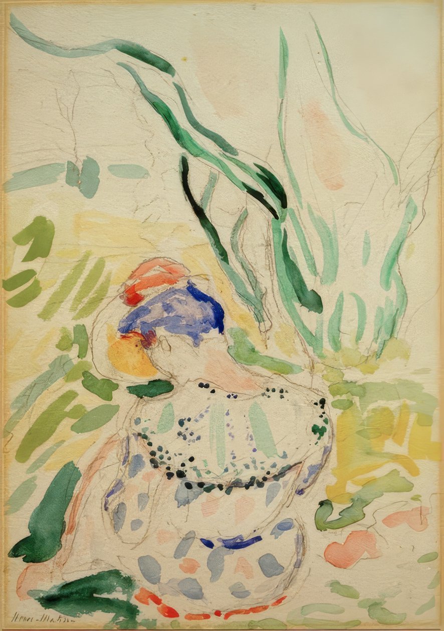Sitzende Frau von hinten (Madame Matisse) von Henri Matisse