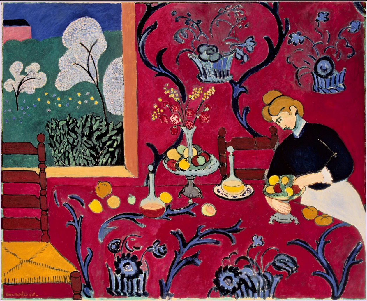 Roter Raum (Harmonie in Rot) von Henri Matisse