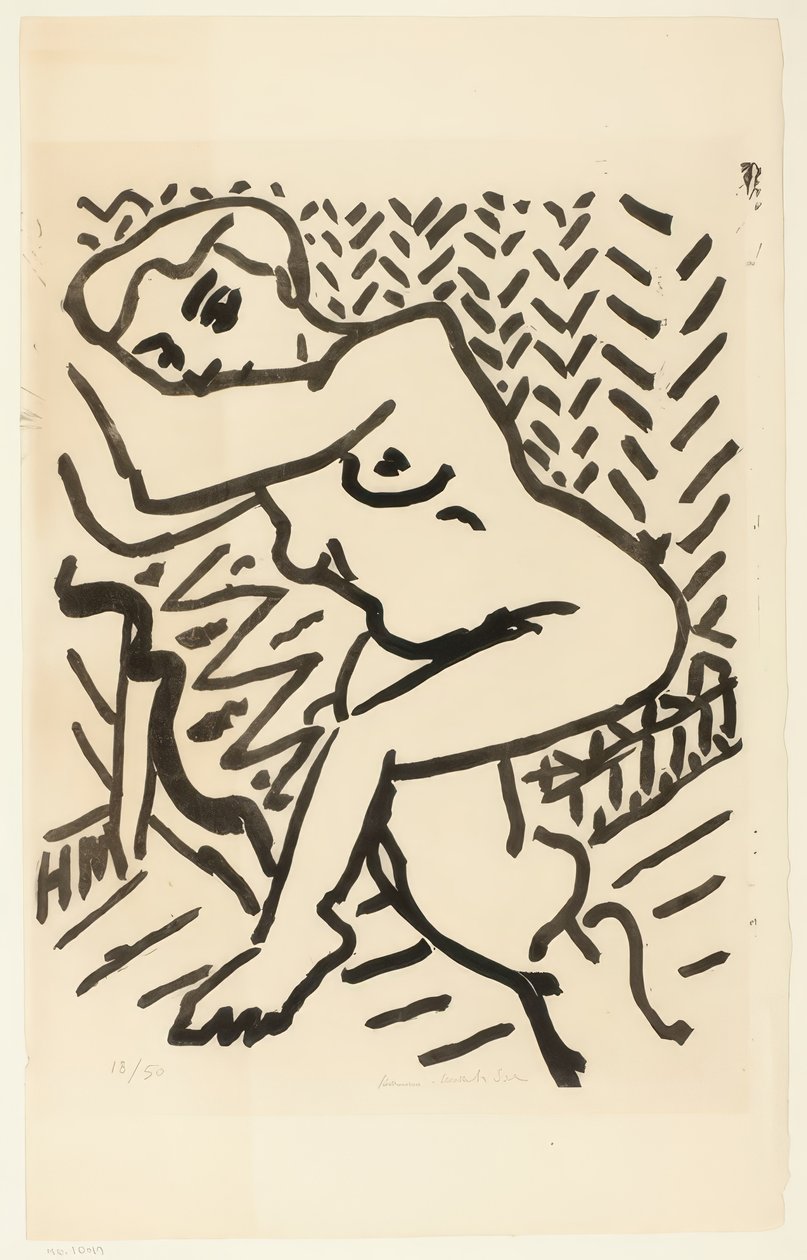Kleine helle Holzschnitt von Henri Matisse