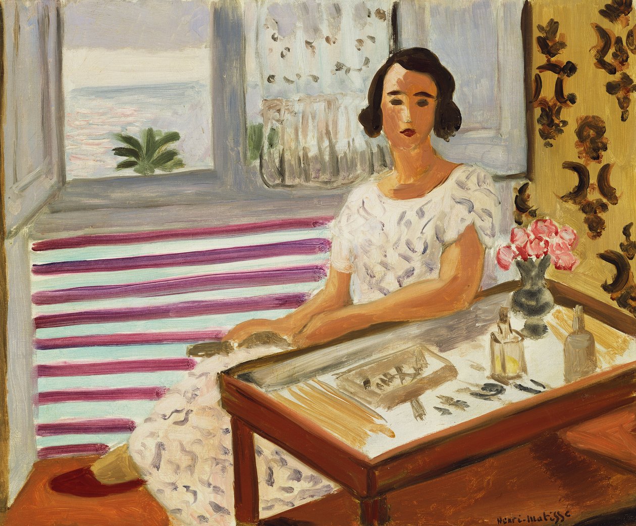 Frau an ihrem Frisiertisch von Henri Matisse