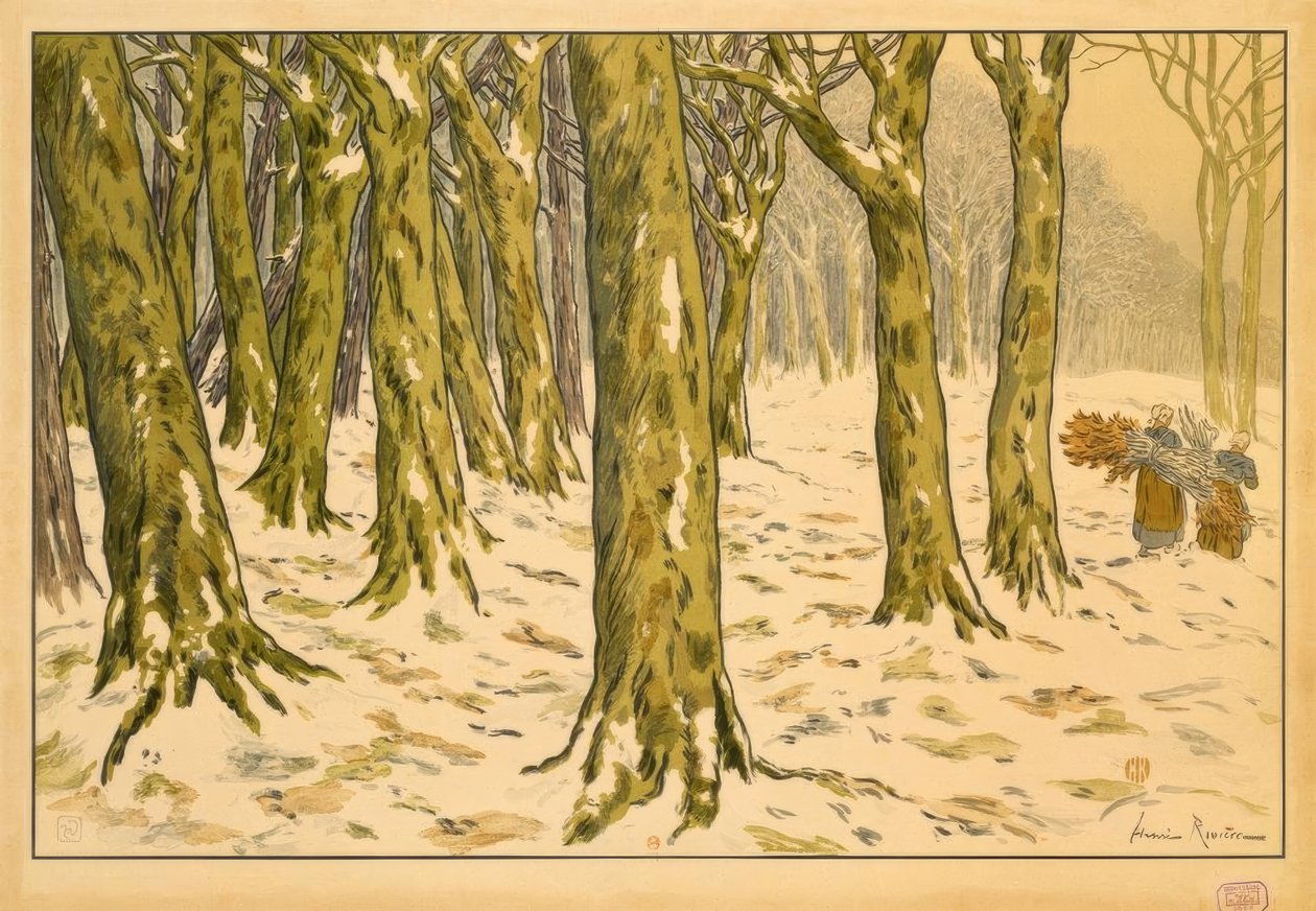 Le Bois. Der Winter von Henri Rivière