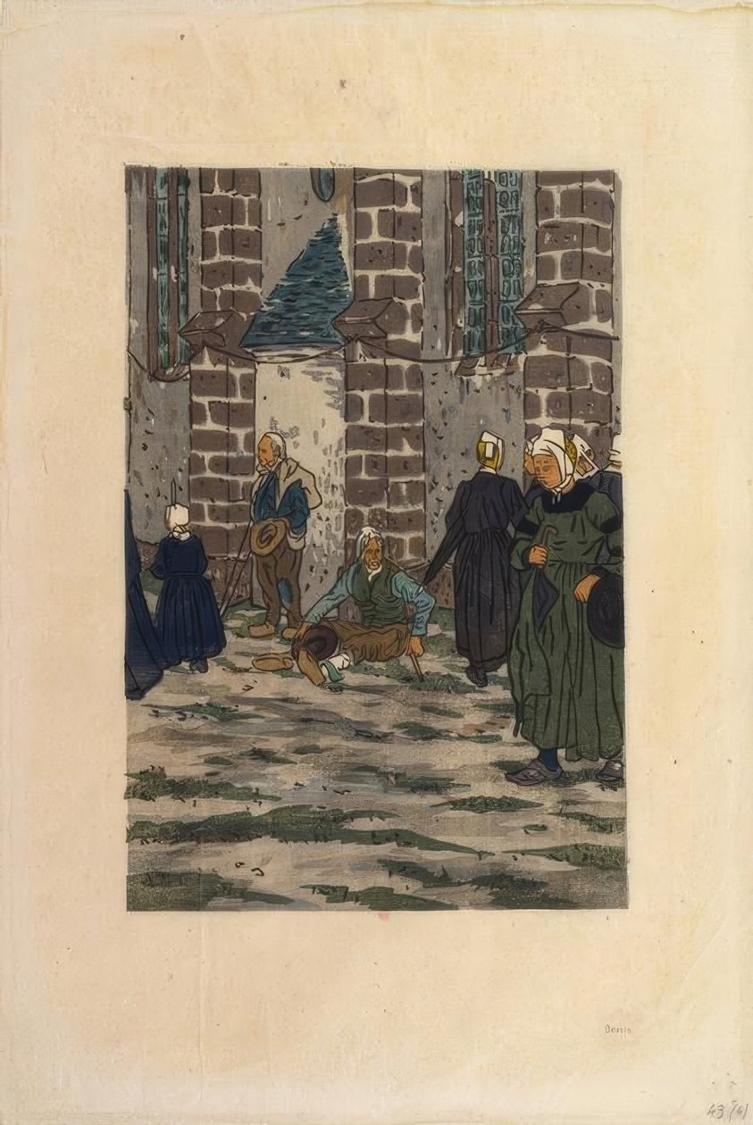 Die Vergebung von Sainte-Anne-la-Palud von Henri Rivière