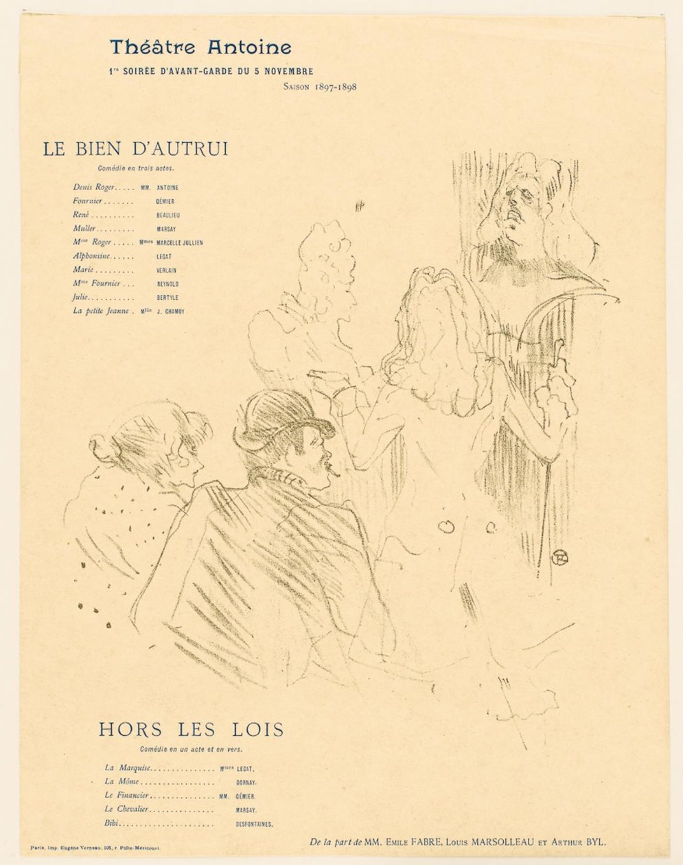 Hommage an Molière von Henri de Toulouse Lautrec