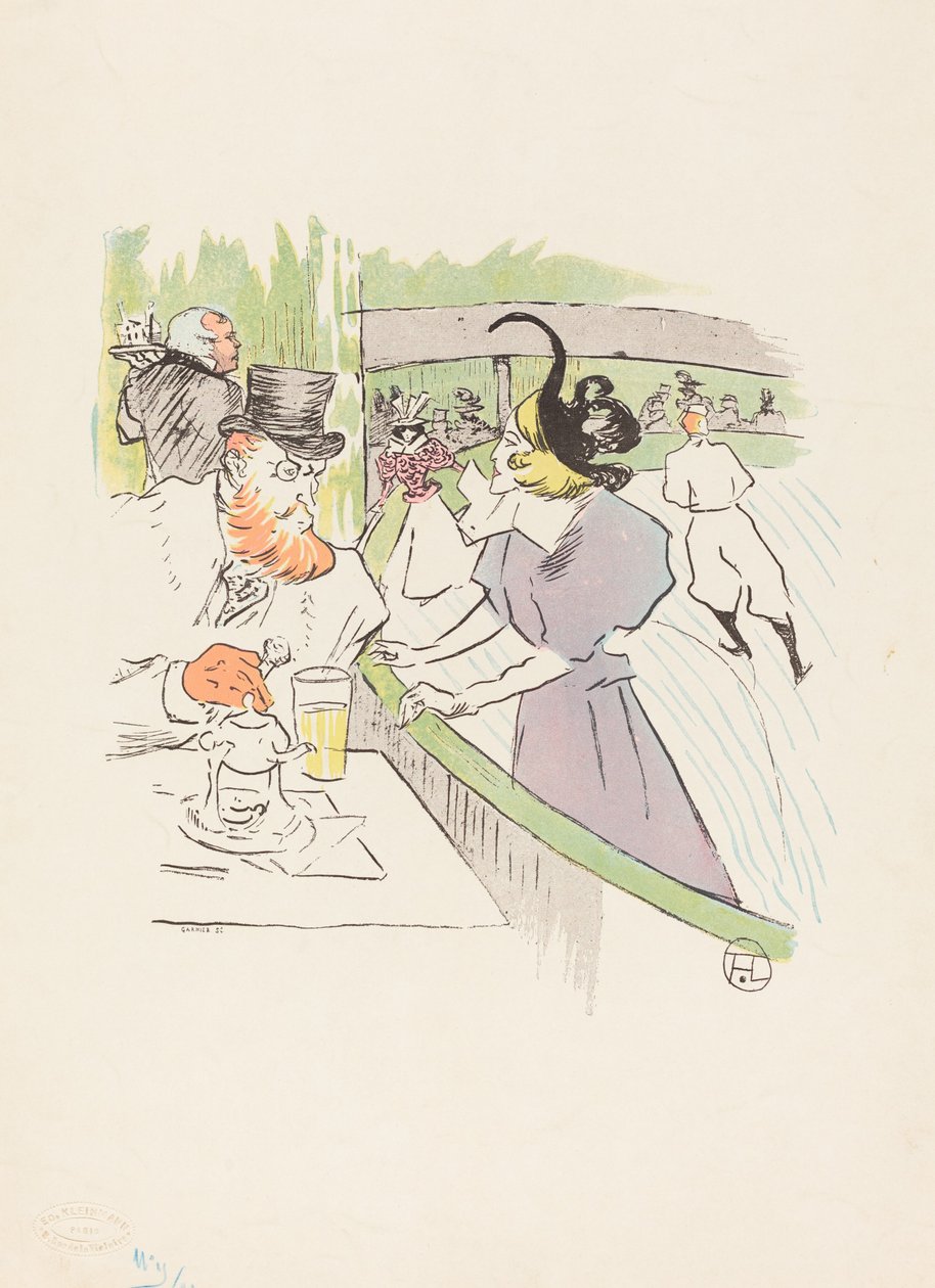 Beim Schlittschuhlaufen Schöne von Henri de Toulouse Lautrec