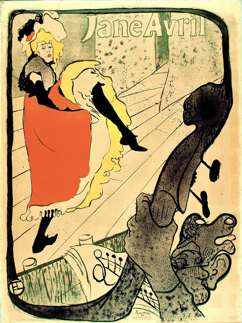 Jane Avril von Henri de Toulouse Lautrec