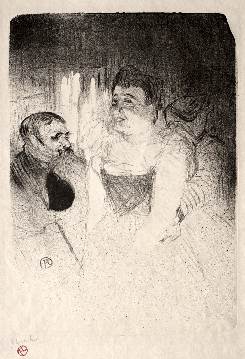Judic in der Loge, 1894 von Henri de Toulouse Lautrec