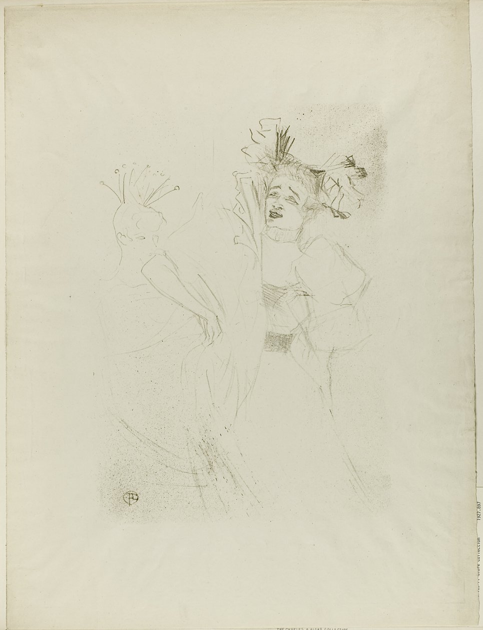Lender in Chilpéric, Frontalansicht von Henri de Toulouse Lautrec