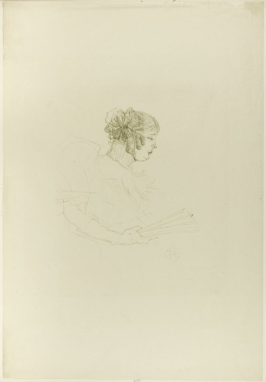 Luce Myrès, im Profil von Henri de Toulouse Lautrec