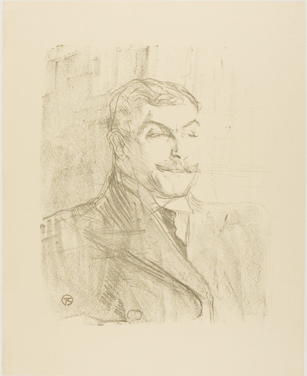 Lucien Guitry, aus Treize Lithographies von Henri de Toulouse Lautrec