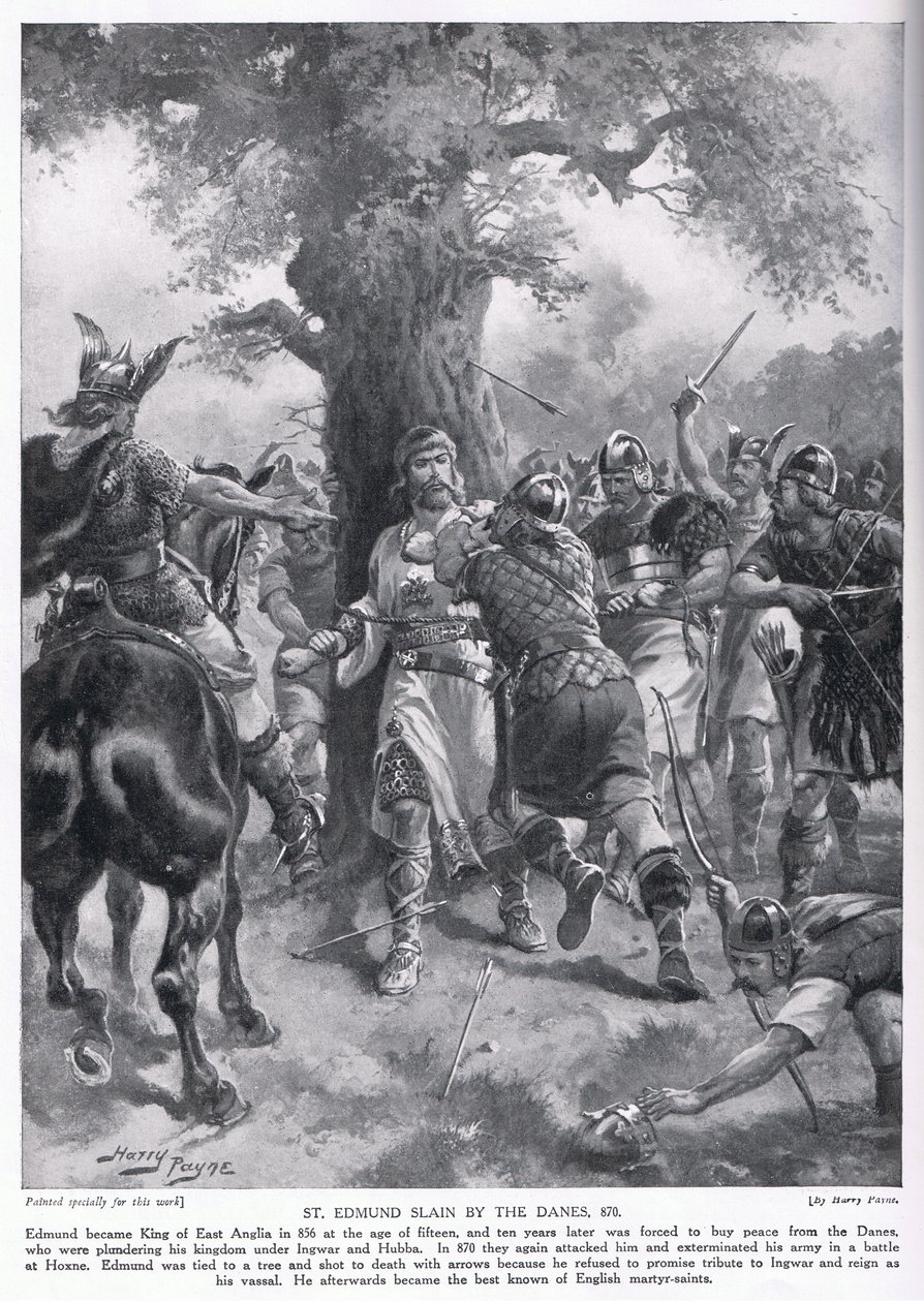 St. Edmund von den Dänen getötet, 1920er Jahre von Henry A. Payne