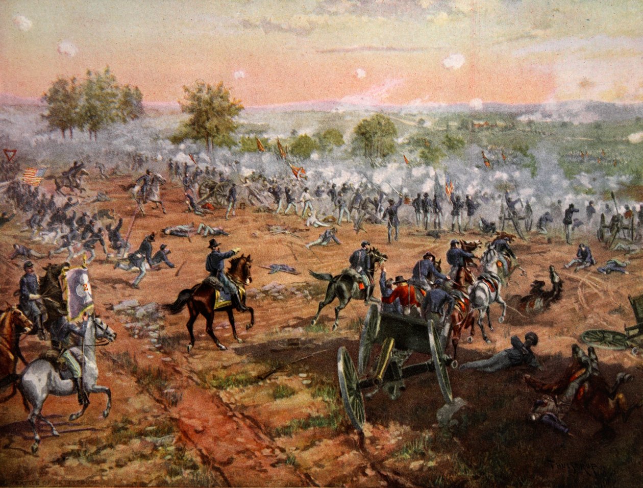 Die Schlacht von Gettysburg, 1.-3. Juli 1863 von Henry Alexander Ogden