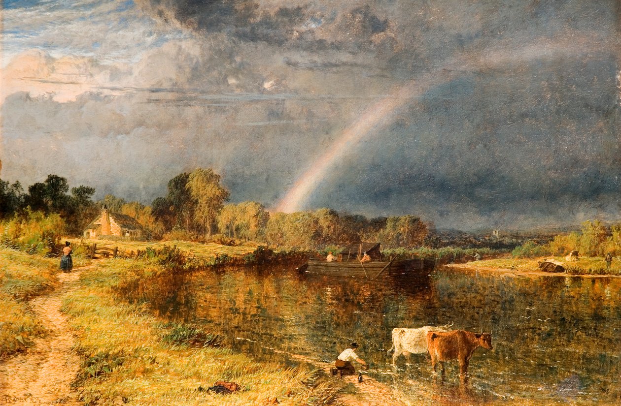 Der Regenbogen, 1854 von Henry Dawson