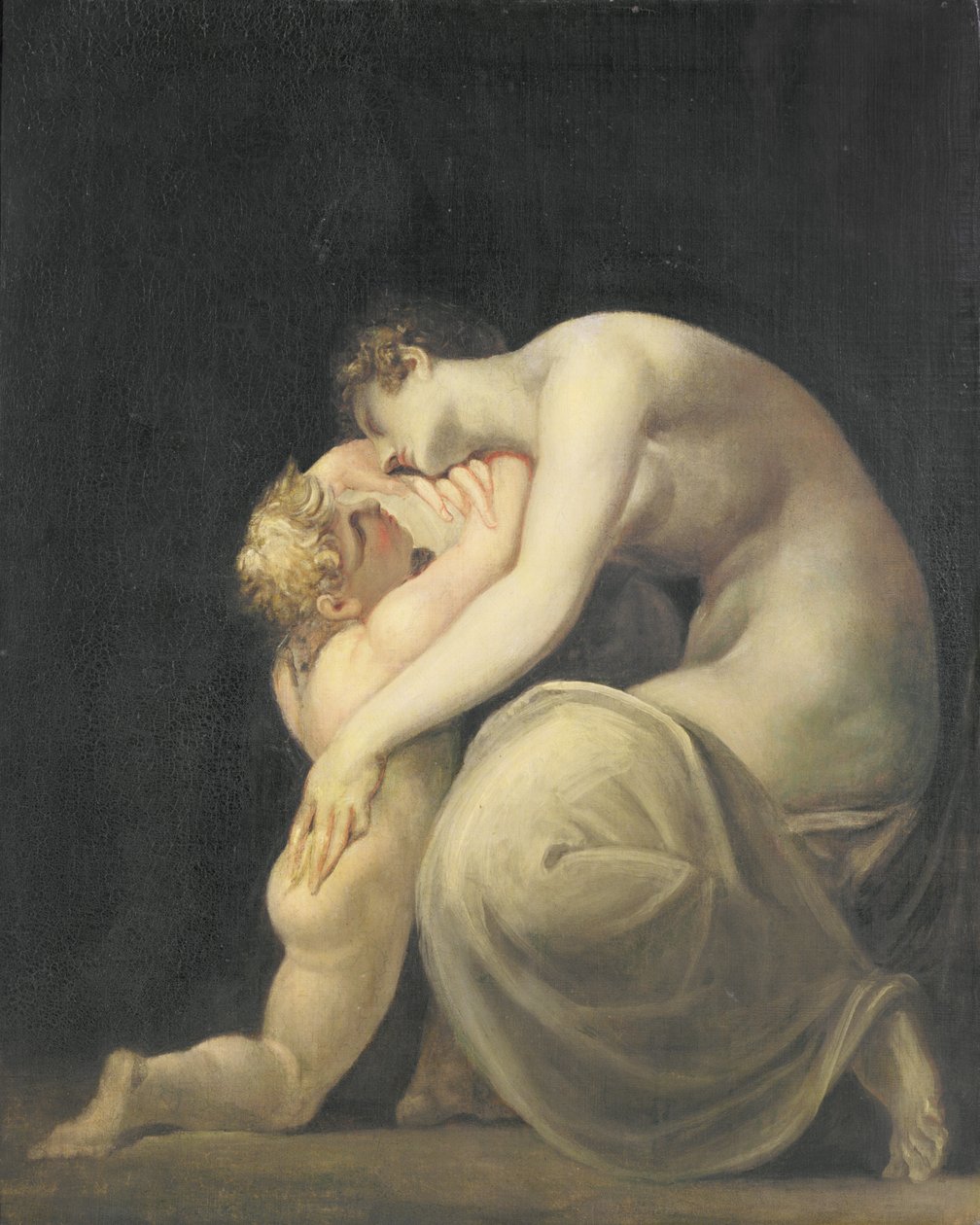 Tekemessa und Eurysakes, ca. 1800-10 von Johann Heinrich Füssli