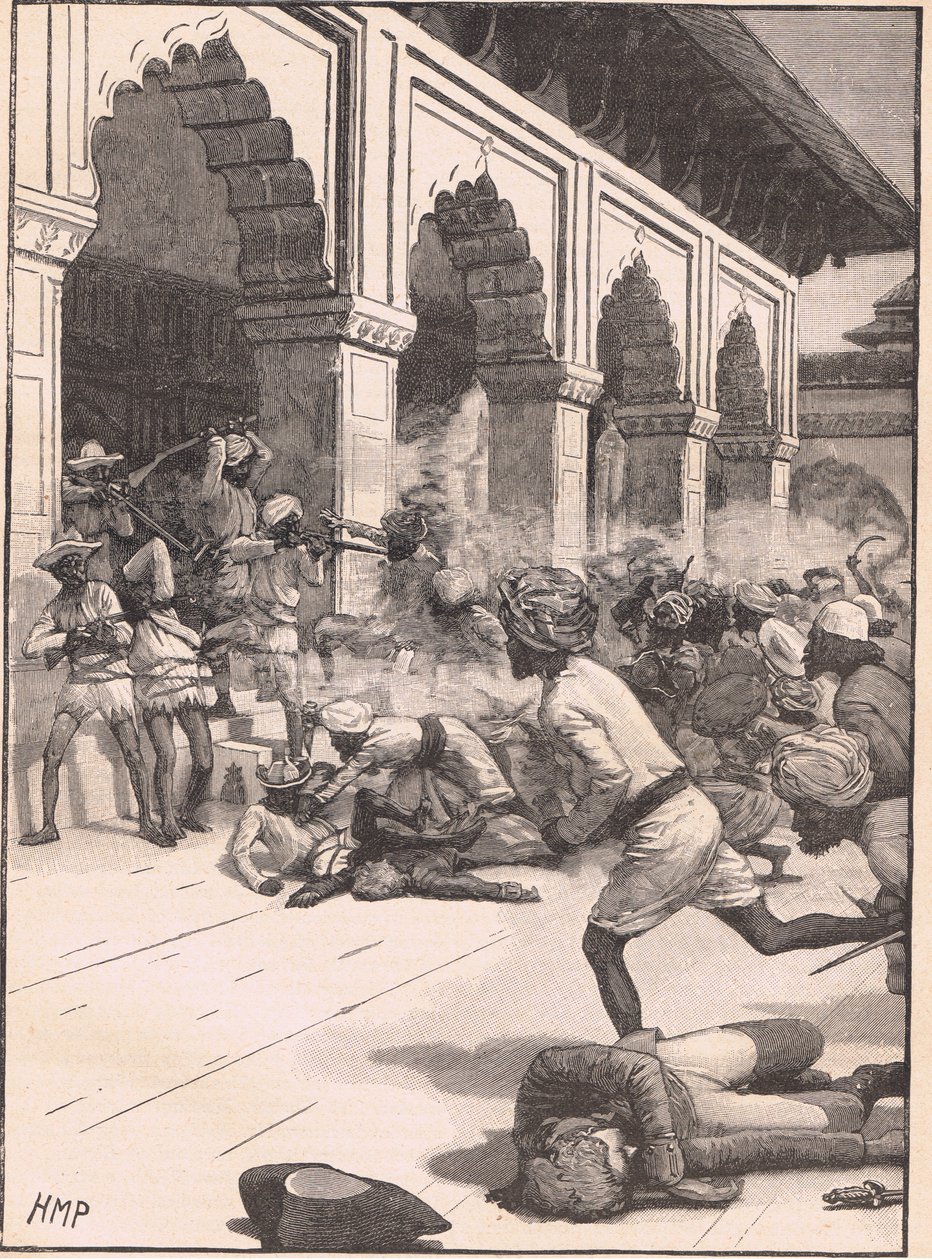 Verhaftung des Rajas von Benares AD 1781 von Henry Marriott Paget
