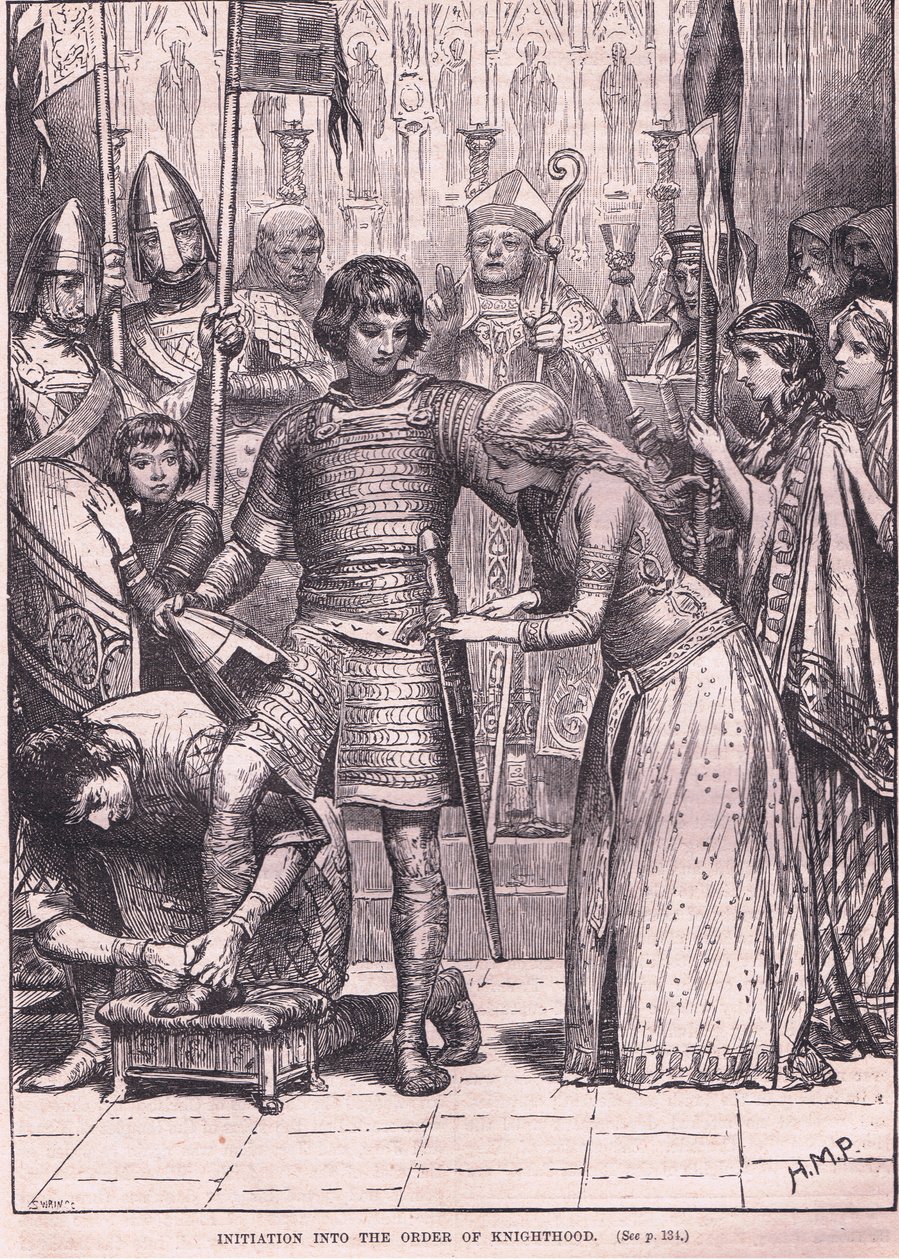 Einführung in den Ritterorden um 1085 n. Chr. von Henry Marriott Paget