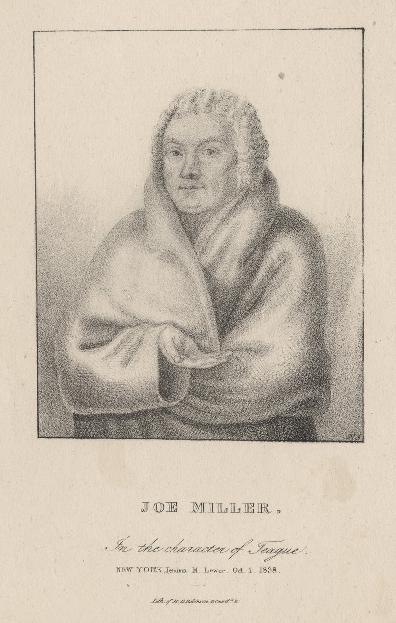 Joe Miller in der Rolle des Teague von Henry R. Robinson