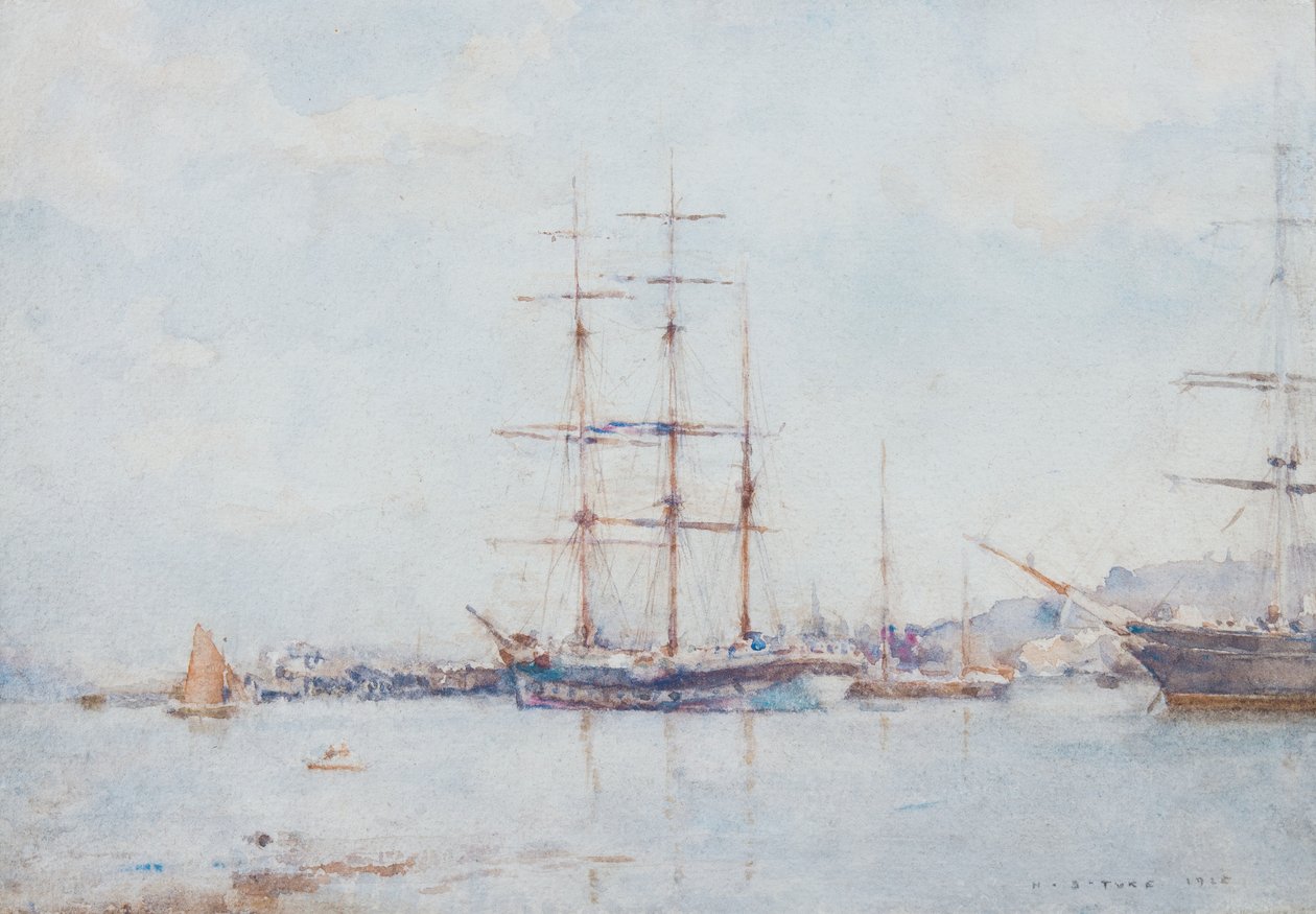 Falmouth Bay, 1925 von Henry Scott Tuke