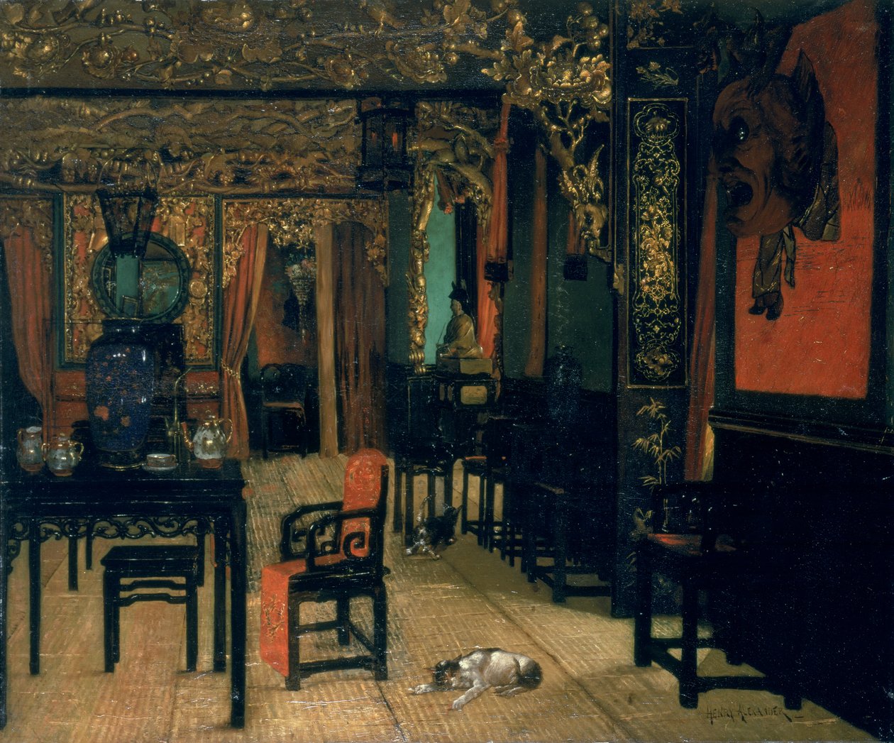 Chinesisches Interieur von Henry Alexander