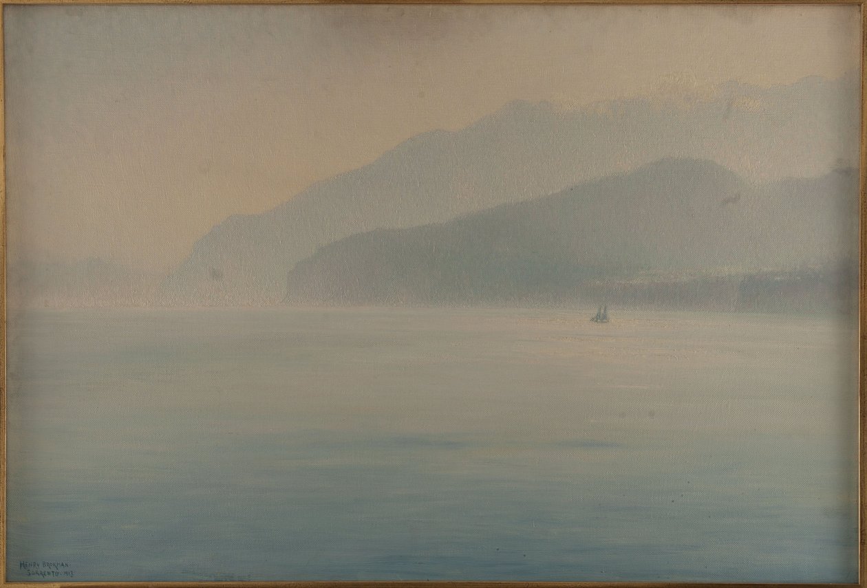 Küste von Sorrent, Blau und Silber von Henry Brokman Knudsen