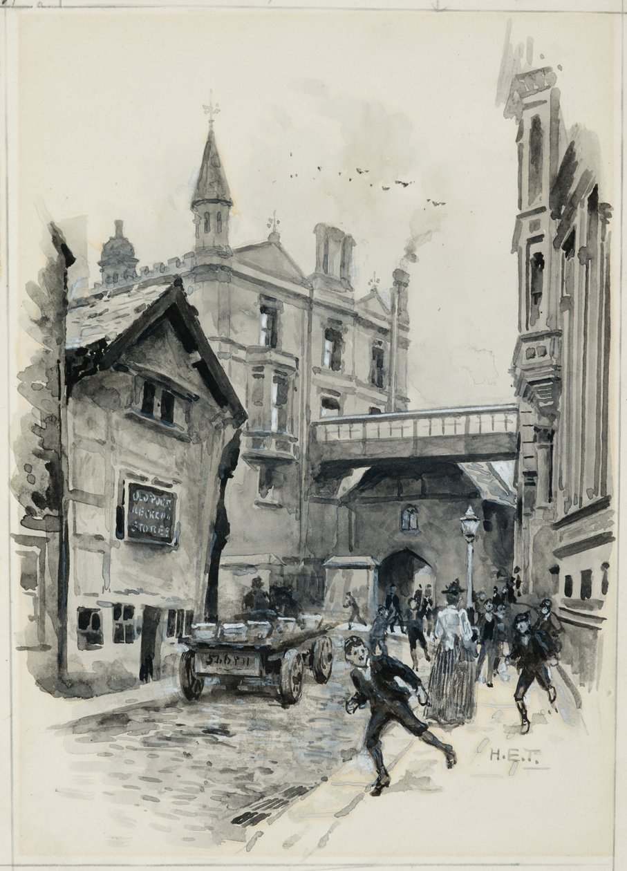 Das Tor des Gymnasiums von Henry Edward Tidmarsh