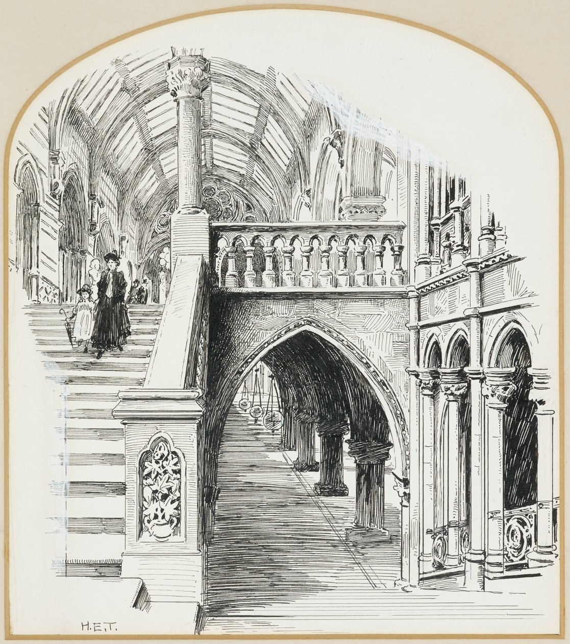 Die große Treppe, Rathaus von Henry Edward Tidmarsh