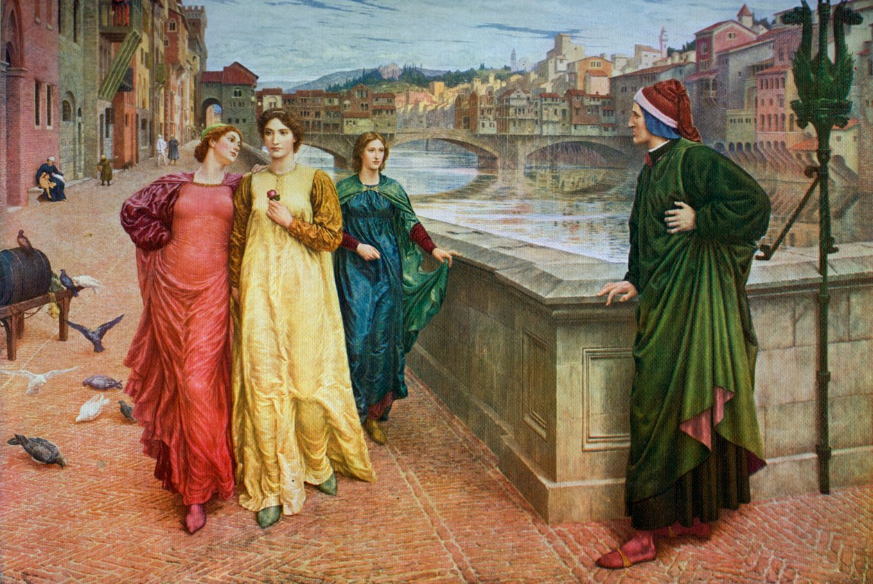 Dante und Beatrice, 1883, 1912 von Henry Holiday