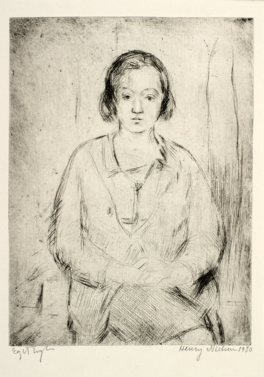 Die Schwester des Künstlers von Henry Nielsen