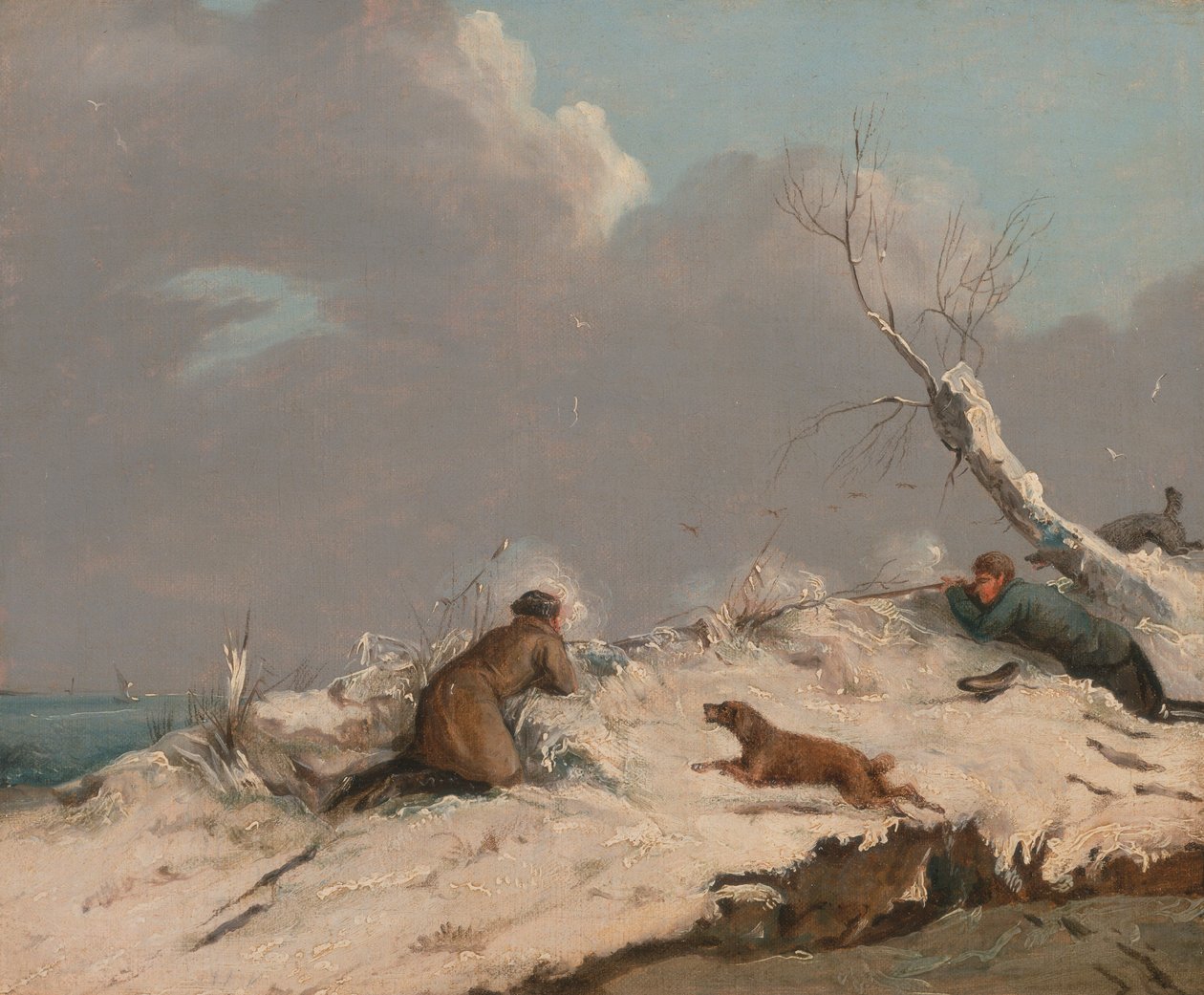 Entenjagd im Winter von Henry Thomas Alken