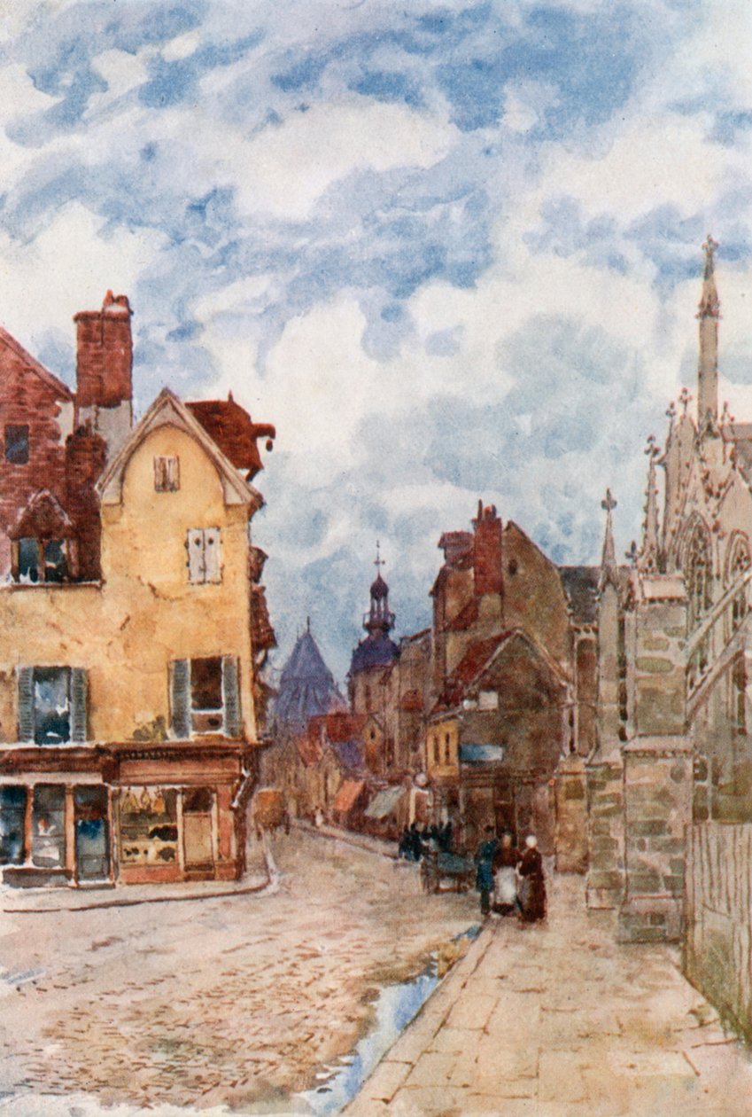 Eine Straße in Troyes von Herbert Menzies Marshall