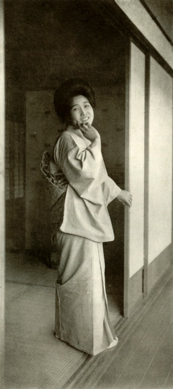 Eine Maid des schönen Japan, 1910 von Herbert Ponting