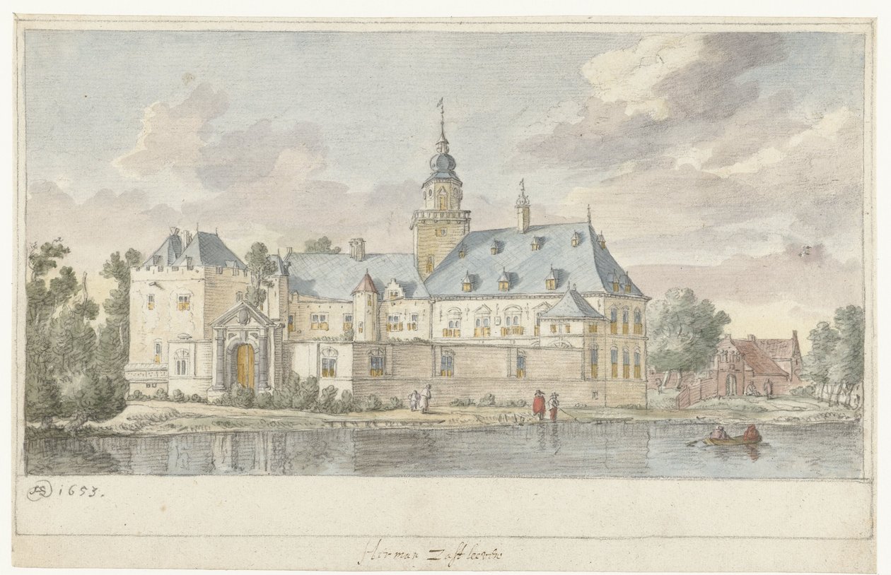 Ansicht von Schloss Nijenrode von Herman Saftleven