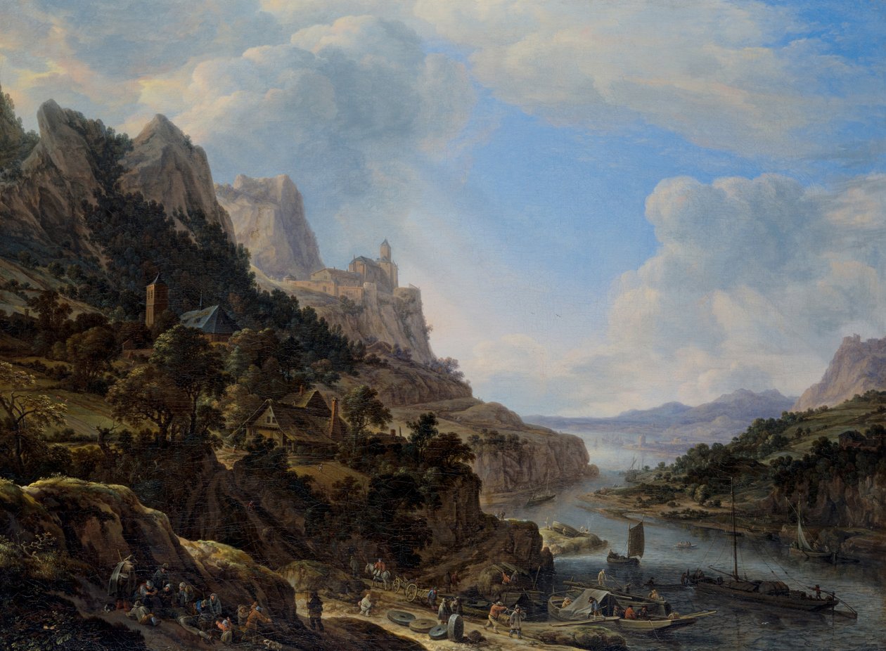 Landschaft mit dem Rhein von Herman the Younger Saftleven