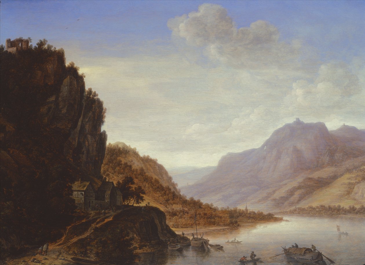 Gebirgige Flusslandschaft von Herman the Younger Saftleven