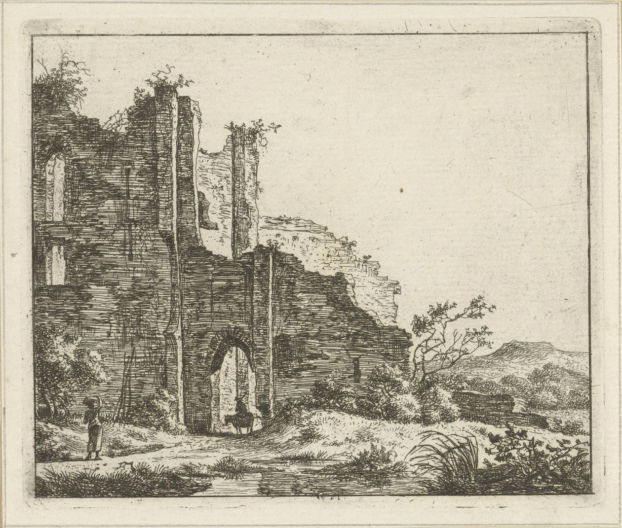 Landschaft mit Ruine von Hermanus Fock