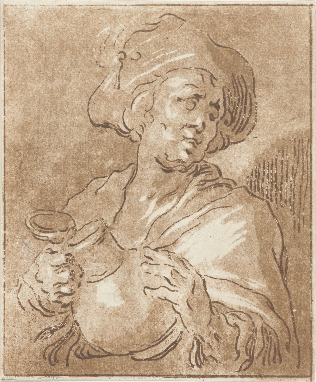Mann mit Krug von Hermanus Fock