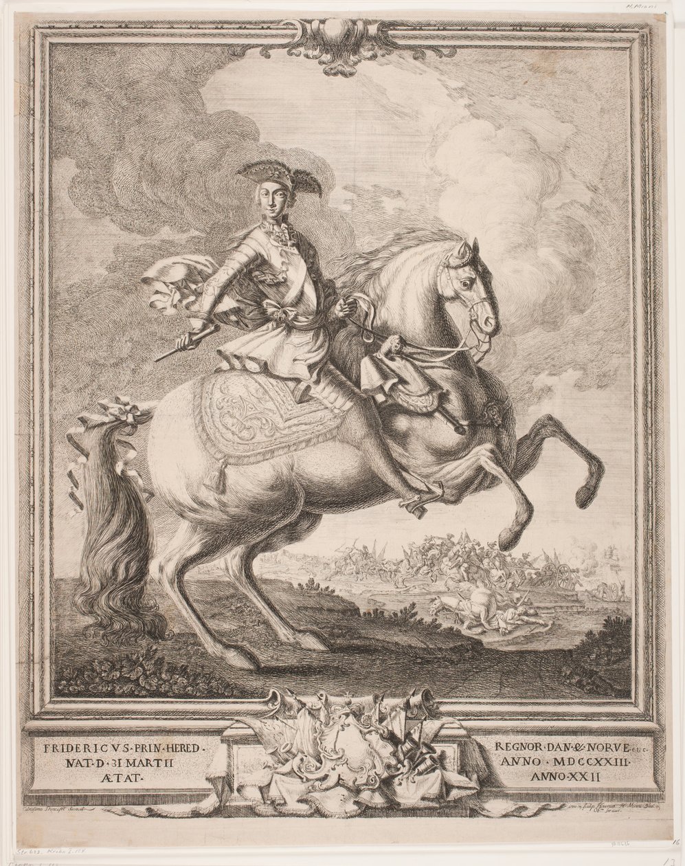 Friedrich V. als Kronprinz zu Pferd von Hieronimo Miani