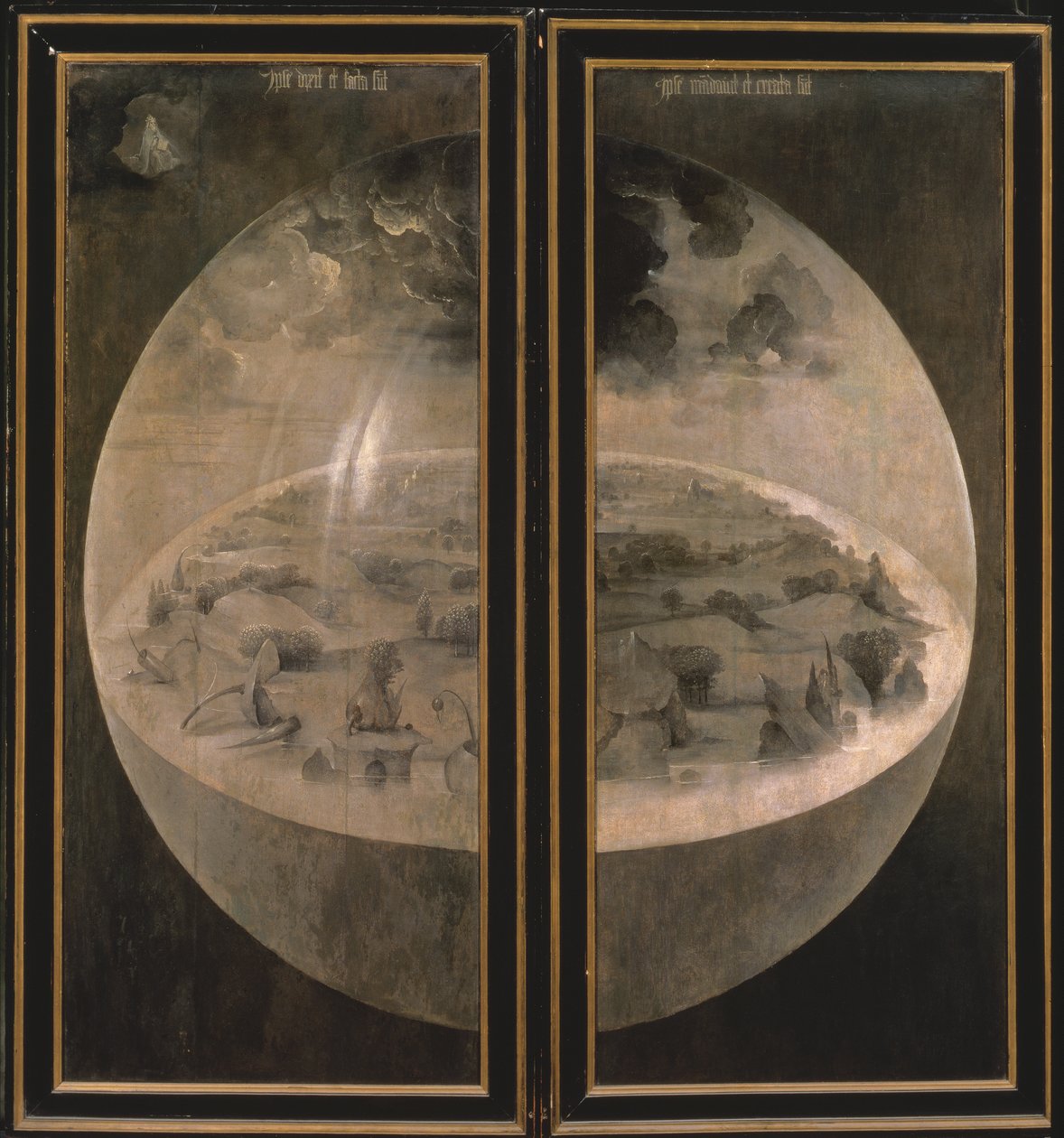 Die Erschaffung der Welt, geschlossene Türen des Triptychons 