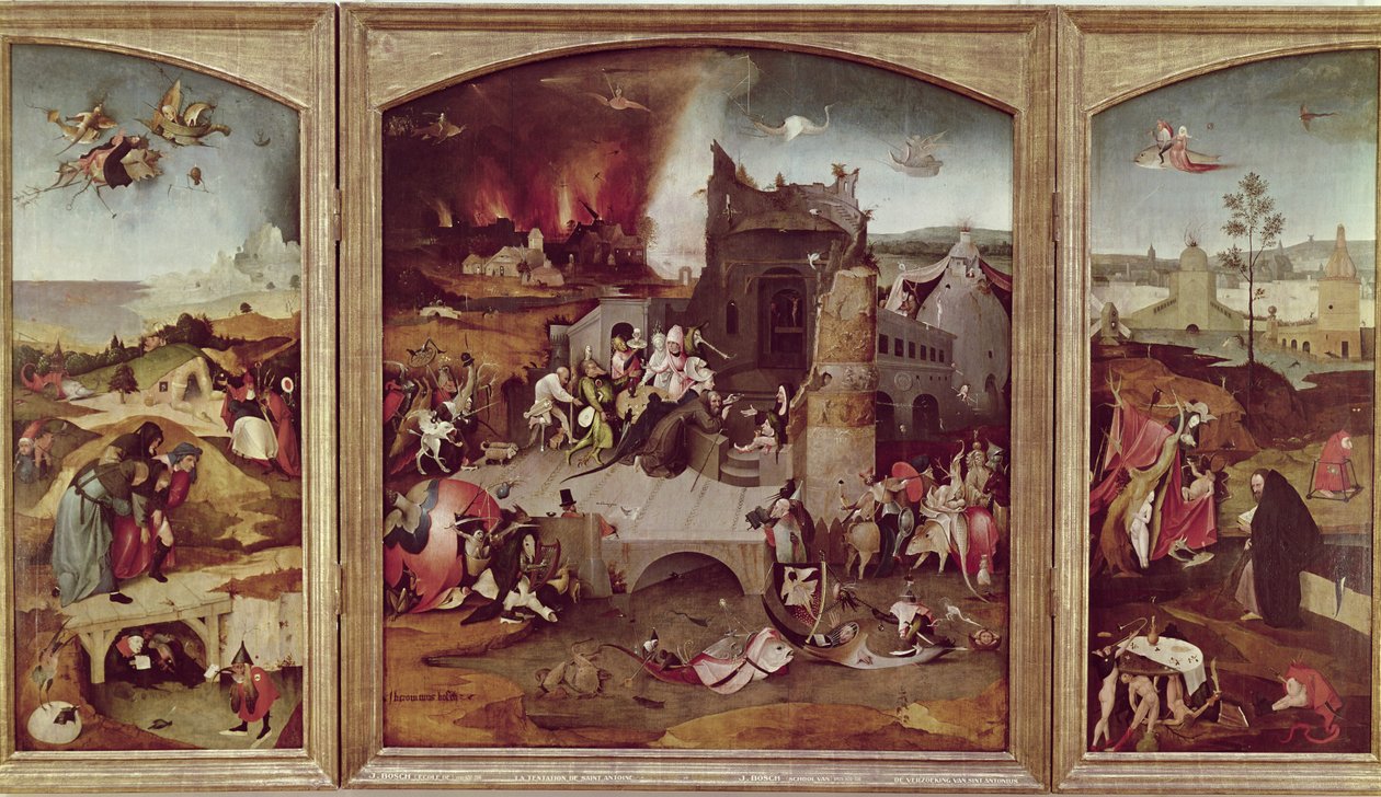 Triptychon der Versuchung des Heiligen Antonius von Hieronymus Bosch