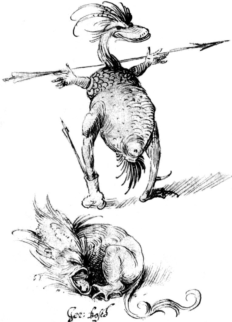 Zwei Monster von Hieronymus Bosch