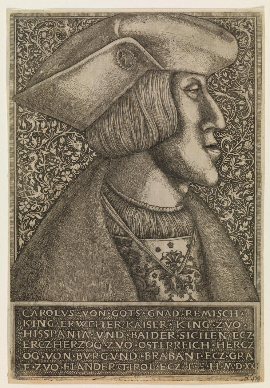 Karl V., Kaiser des Heiligen Römischen Reiches von Hieronymus Hopfer