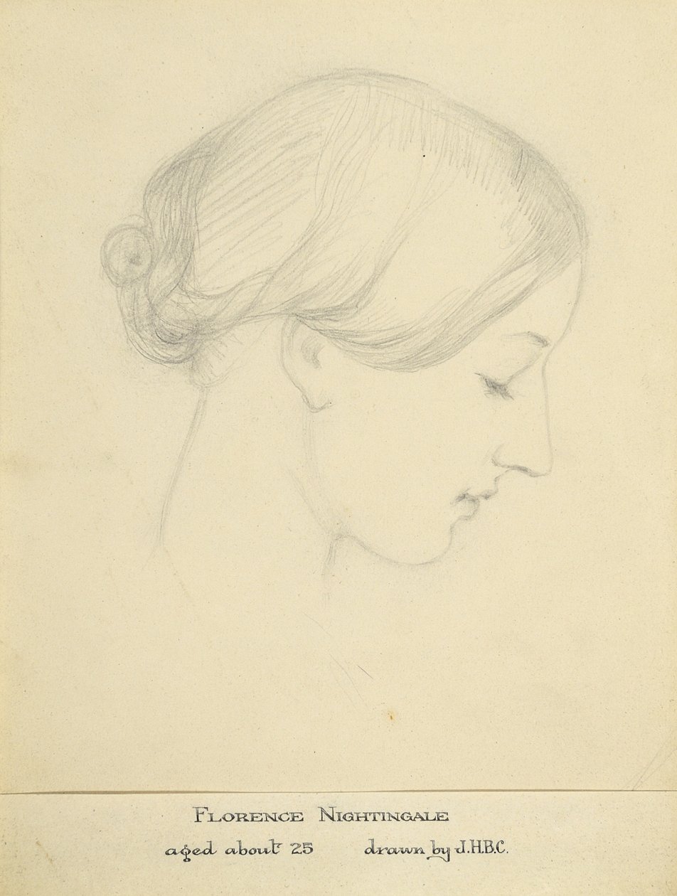 Florence Nightingale im Alter von etwa 25 Jahren von Hilary Bonham Carter